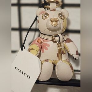 Coach Bear Keychain Bag Charm